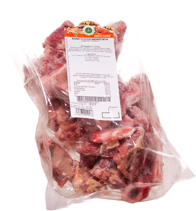 Rind Fleischknochen geschnitten TK