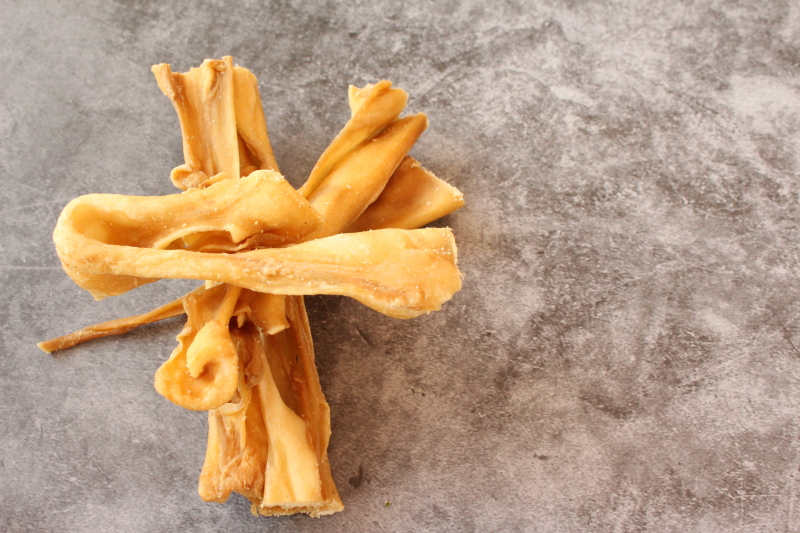 Hund Ziegen Haut getrocknet