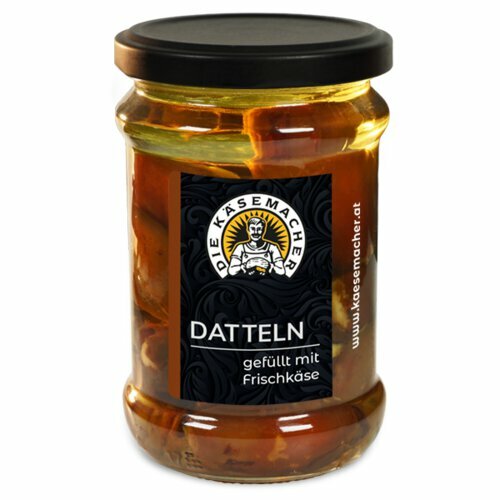 Datteln mit Frischkäse Füllung Datteln mit Frischkäse Füllung