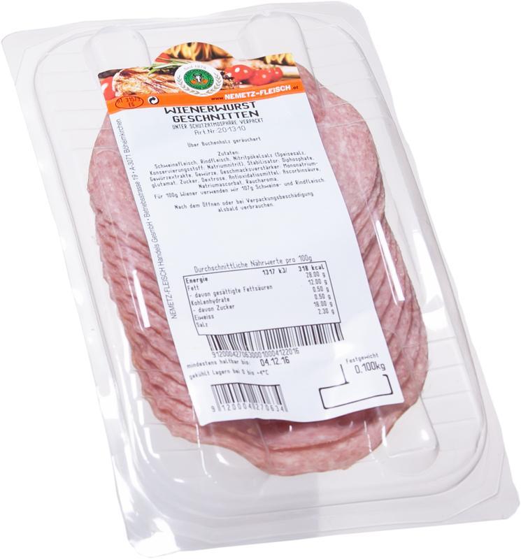 Wiener geschnitten 100gr. Brief