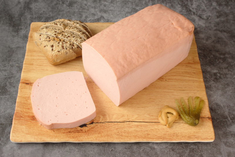Leberkäse geschnitten Leberkäse geschnitten