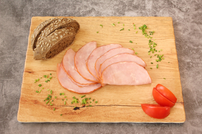 Rauchschinken geschnitten